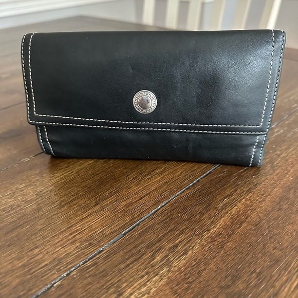 Vintage Coach tri fold wallet & checkbook holder - Picture 4 of 14